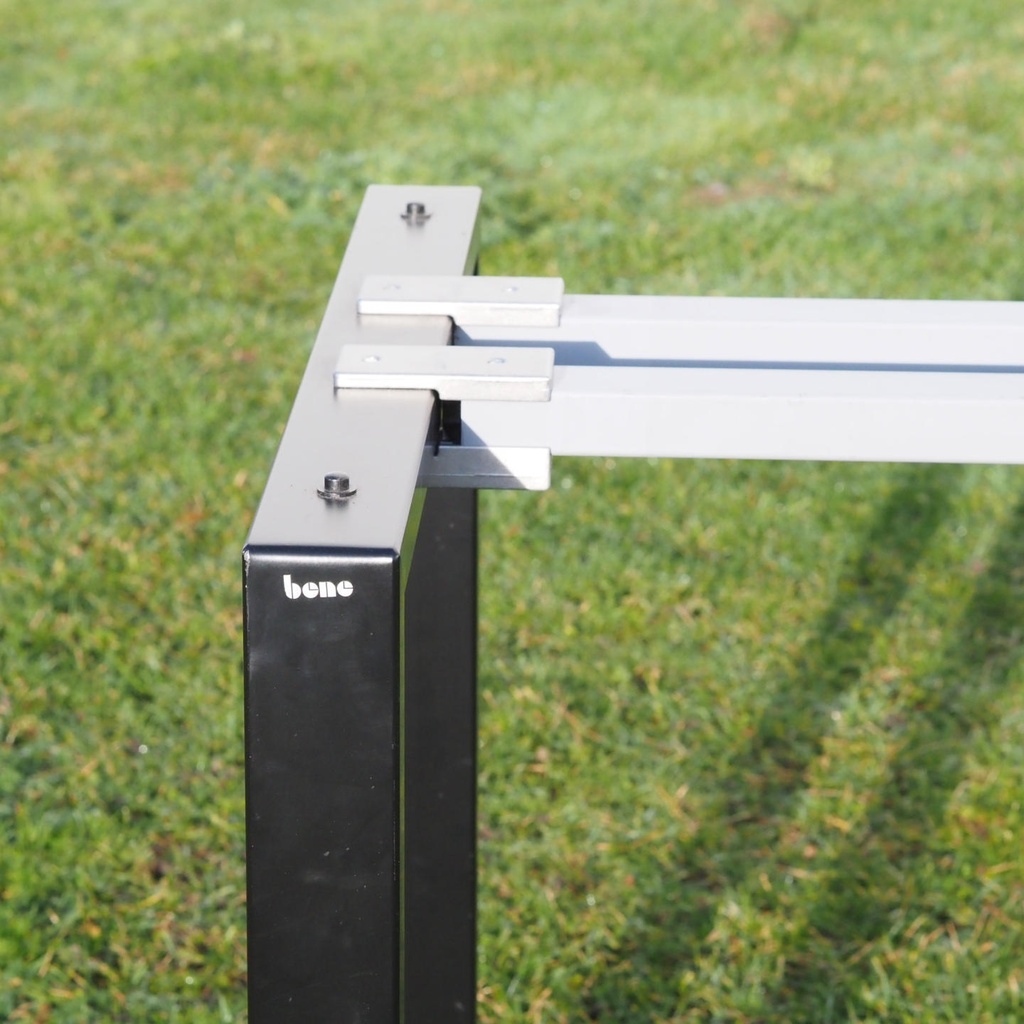 Office table structure in steel by Bene