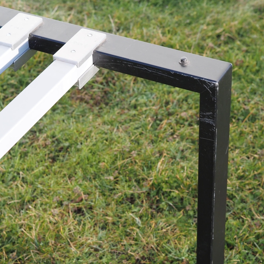 Office table structure in steel by Bene