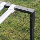 Office table structure in steel by Bene