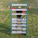 Large shelf by Mecalux (H. 230 cm) - Epoxy (White vertical frame)