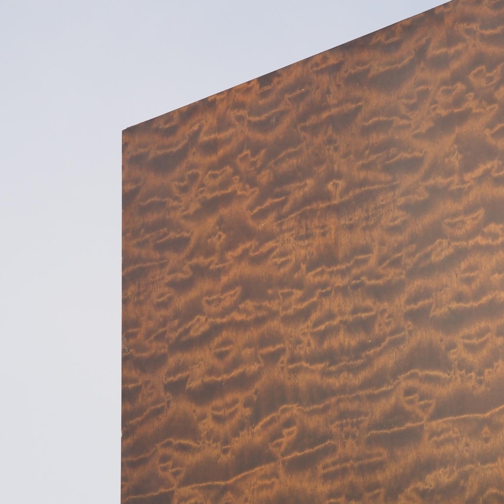 Door in veneered wood with bronze door handles by Jules Wabbes (H. 252,2 x 101 cm)