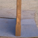 Door in bronze and smoked glass from the Générale de Banque (H. 230,3 x 46,2 cm) - Left or Right