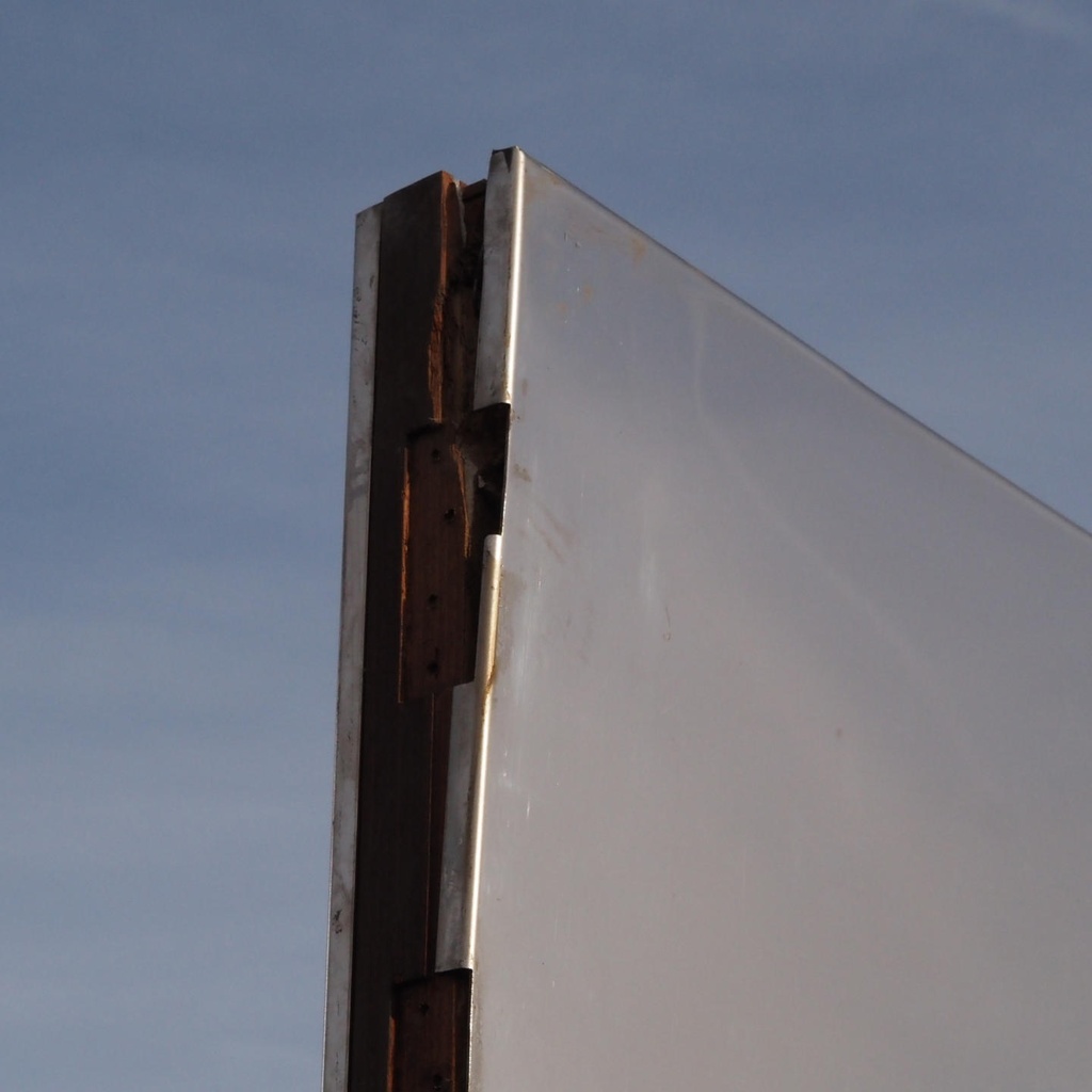 Double door in stainless steel from the Générale de Banque (H. 201,2 x 144,8 cm) - Left