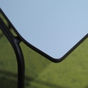 Chair 'Iconique' by Recyclart Fabrik - Black powder-coated (Blue seat)