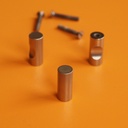 Cabinet knob in stainless steel (3 pcs)