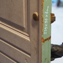 Door in painted solid wood (H. 239 x W. 90 cm) - Left