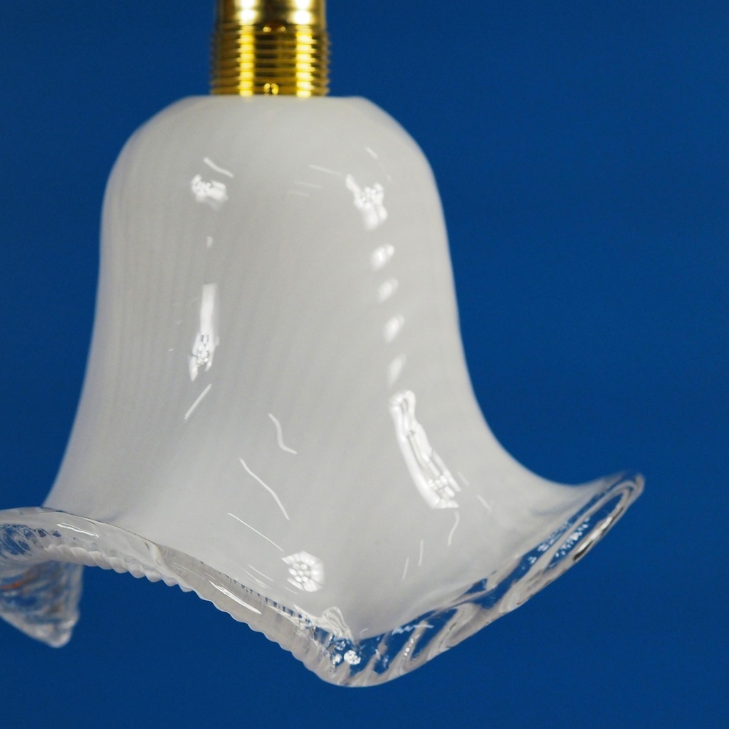 Hanging light 'Lawrence' in smoked textured glass