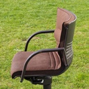 Swivel office chair 'FS 211/8' by Klaus Franck & Werner Sauer for Wilkhahn (ca. 1980) - Grey/Dark grey