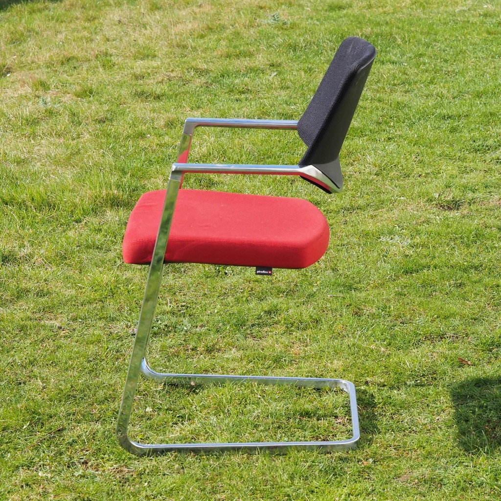 Swivel office chair 'FS 211/8' by Klaus Franck & Werner Sauer for Wilkhahn (ca. 1980) - Grey/Dark grey