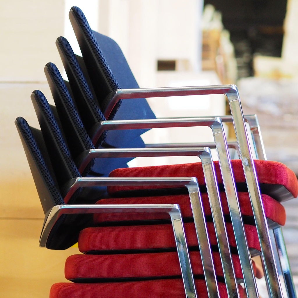 Swivel office chair 'FS 211/8' by Klaus Franck & Werner Sauer for Wilkhahn (ca. 1980) - Grey/Dark grey