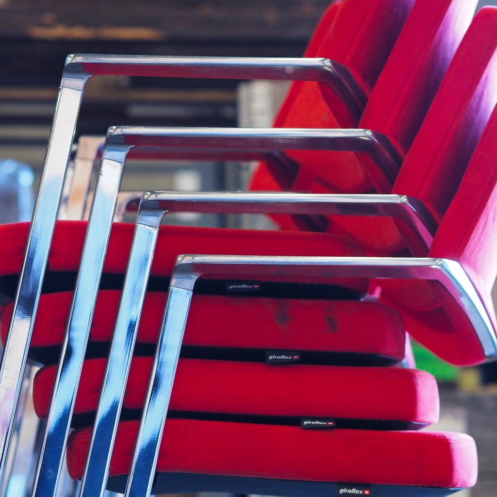 Swivel office chair 'FS 211/8' by Klaus Franck & Werner Sauer for Wilkhahn (ca. 1980) - Grey/Dark grey