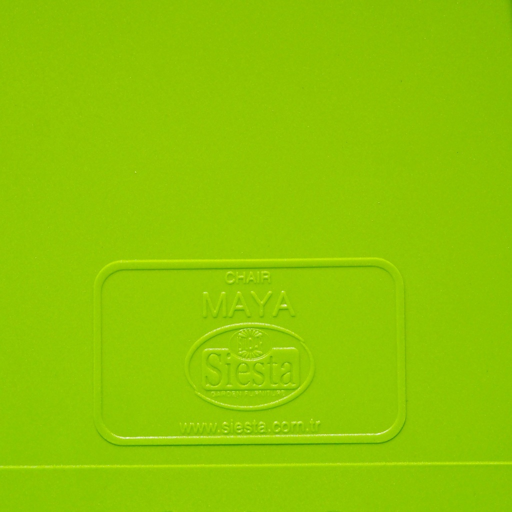 Stackable chair 'Maya' in polypropylene by Siesta