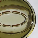 Soap holder in glazed porcelain