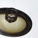 Soap dish 'Omega' in smoked crystal by Turk+Bolte