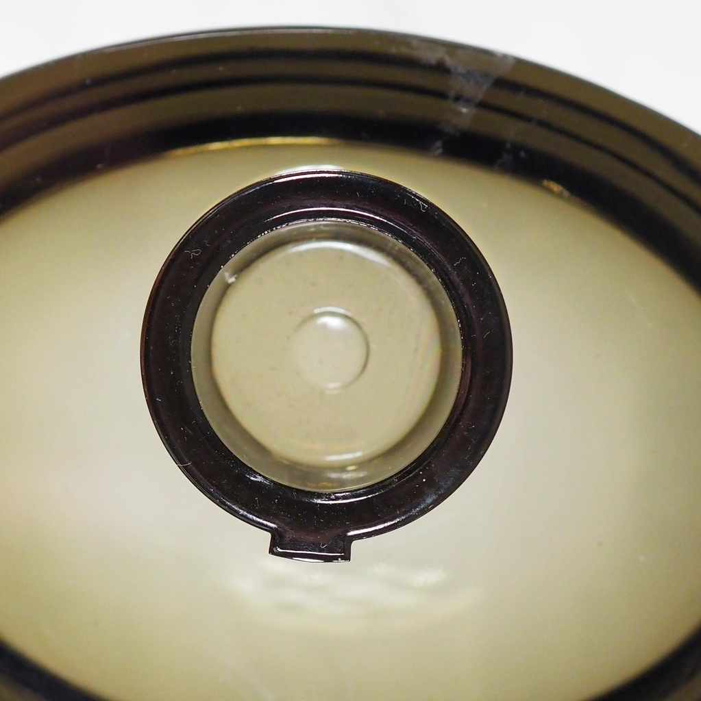 Soap dish 'Omega' in smoked crystal by Turk+Bolte