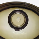 Soap dish 'Omega' in smoked crystal by Turk+Bolte