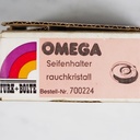 Soap dish 'Omega' in smoked crystal by Turk+Bolte