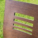 Stackable chair in Pagwood by Thur-op-seat