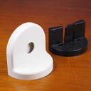 Large wall soap holder in smoked pressed glass by Inda