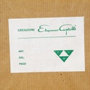 Wall soap holder in smoked pressed glass by Studio Caprotti