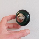 Glass knob with rosette by Emery&Cie (⌀ 5,5 cm)