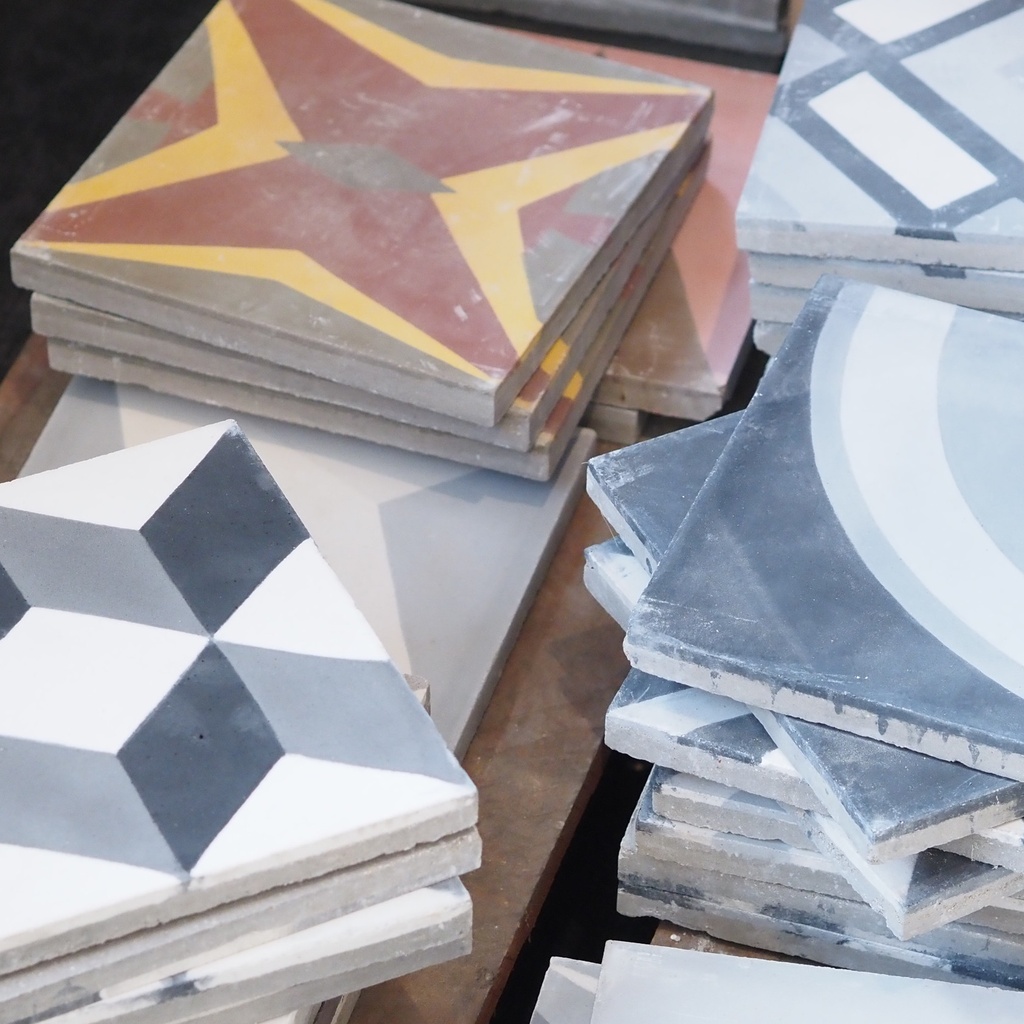 Handmade tiles by Emery&Cie (various sizes, shapes and patterns) - Only available in our physical shop