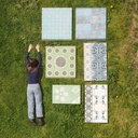 Handpainted glazed terracotta tile from the workshop of Agnès Emery (various sizes) - Only available in our physical shop