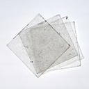 Box of 10 handmade glass tiles by Emery&Cie (10 x 10 cm) - Clear glass