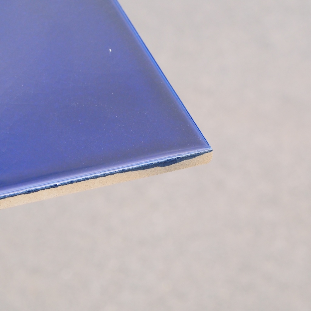 Handpainted glazed terracotta tile from the workshop of Agnès Emery (various sizes) - Only available in our physical shop