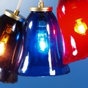Hanging light 'Isaach' in opaline glass (various colors)