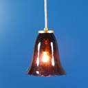 Hanging light 'Isaach' in opaline glass (various colors)