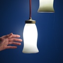 Hanging light 'Tilda' in opaline glass (various colors)