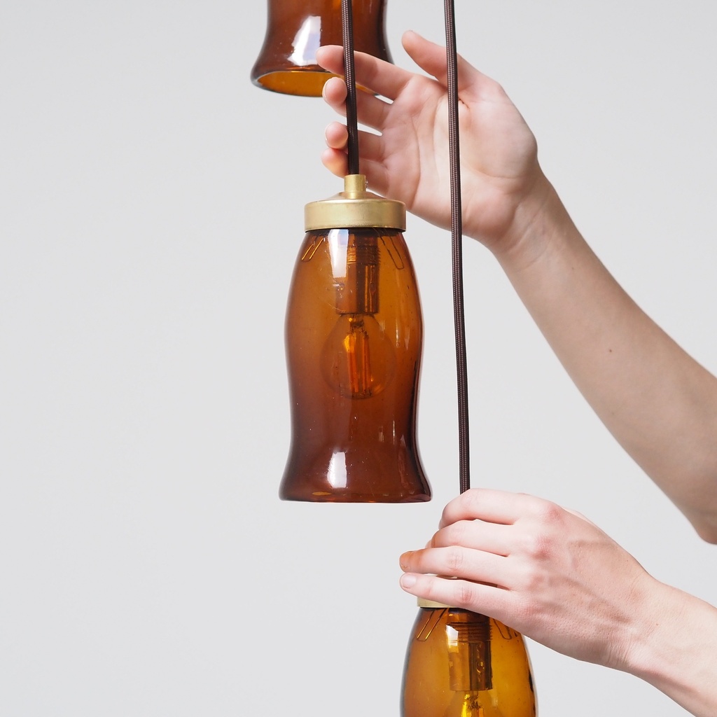 Hanging light 'Tilda' in opaline glass (various colors)