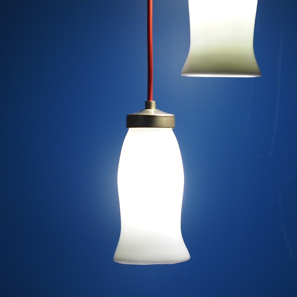 Cascade hanging light 'Tilda' with glass lampshades from Emery&Cie - White