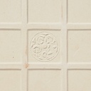 Embossed tile 'Lizard' in glazed terracotta by Emery&Cie (15 x 15 cm)