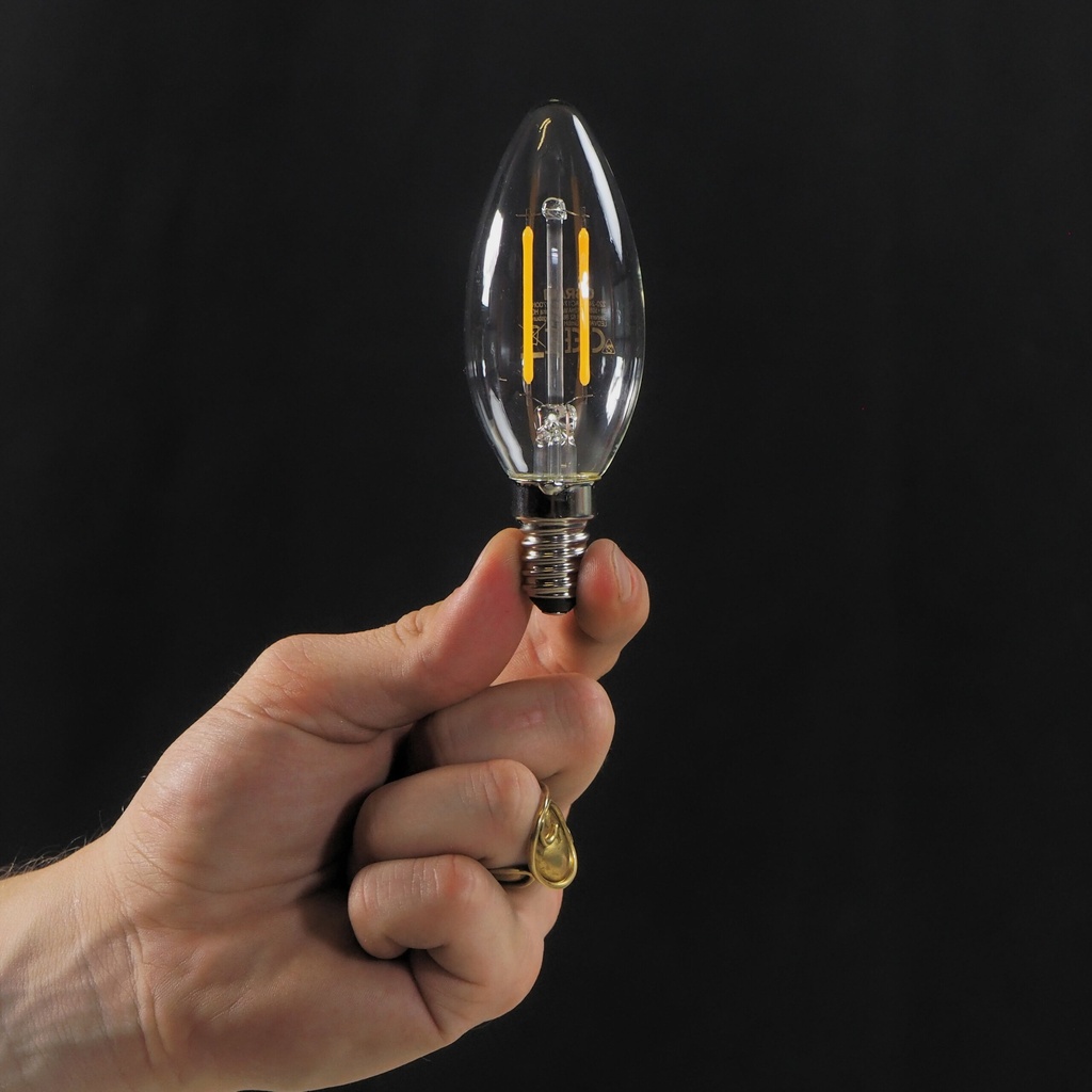 Bulb "Led star classic B clear filament glass" by Osram (E14)