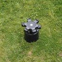 Black coat and umbrella rack by Paolo Orlandini & Roberto Lucci for Velca Legnano