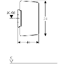 Urinal divider 'Geberit'