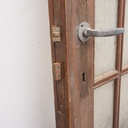 Door in painted wood with patterned glass panels (W. 83,5 x H. 224,4 cm) - Right