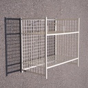 Wire shelving unit in lacquered steel