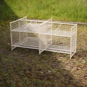 Wire shelving unit in lacquered steel