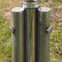 Coat rack in chromed steel