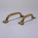 Polished brass cabinet handle