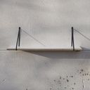 Shelf ‘Strappy’ in white laminated particle board