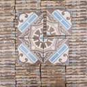Reclaimed ceramic tiles by Saint Ghislain (14 x 14 cm) - Sold per m2