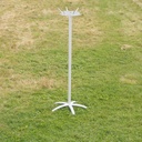 Coat rack in powder coated steel by Drisag (ca. 1980) - Light Grey