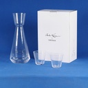 Carafe 'Nero' with stackable tumblers by Charles Kaisin for Serax