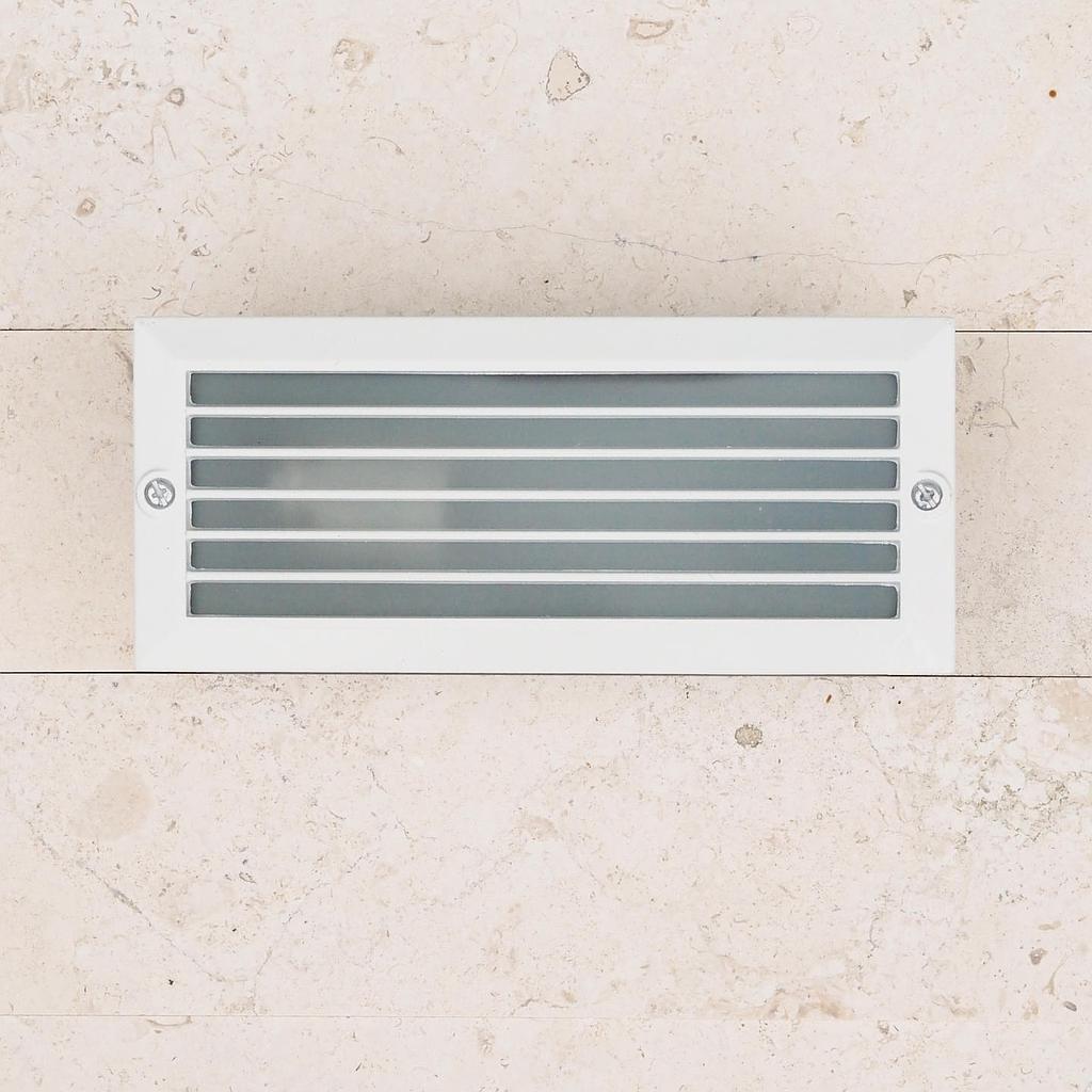 Outdoor recessed wall light 'Elegance' - White (IP44)