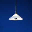 Hanging light 'Nicolo' in opaline glass - White