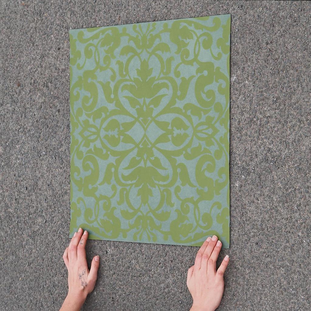 Set of wallpaper 'Orphée' by Emery&Cie (3,38 m²) - Dark green